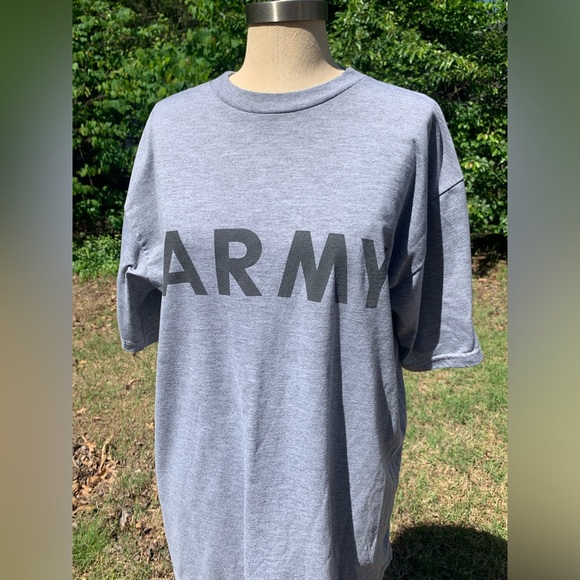 Vintage Short Sleeve Army Shirt with Reflective Decals - Picture 10 of 11